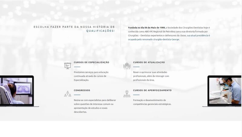 Screenshot 2 do site da Abo de Petrolina